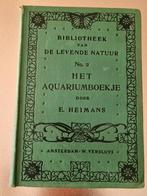 Het Aquariumboekje No. 2 E. Heimans 1923!!, Gelezen, E. Heimans, Ophalen of Verzenden, Natuur algemeen