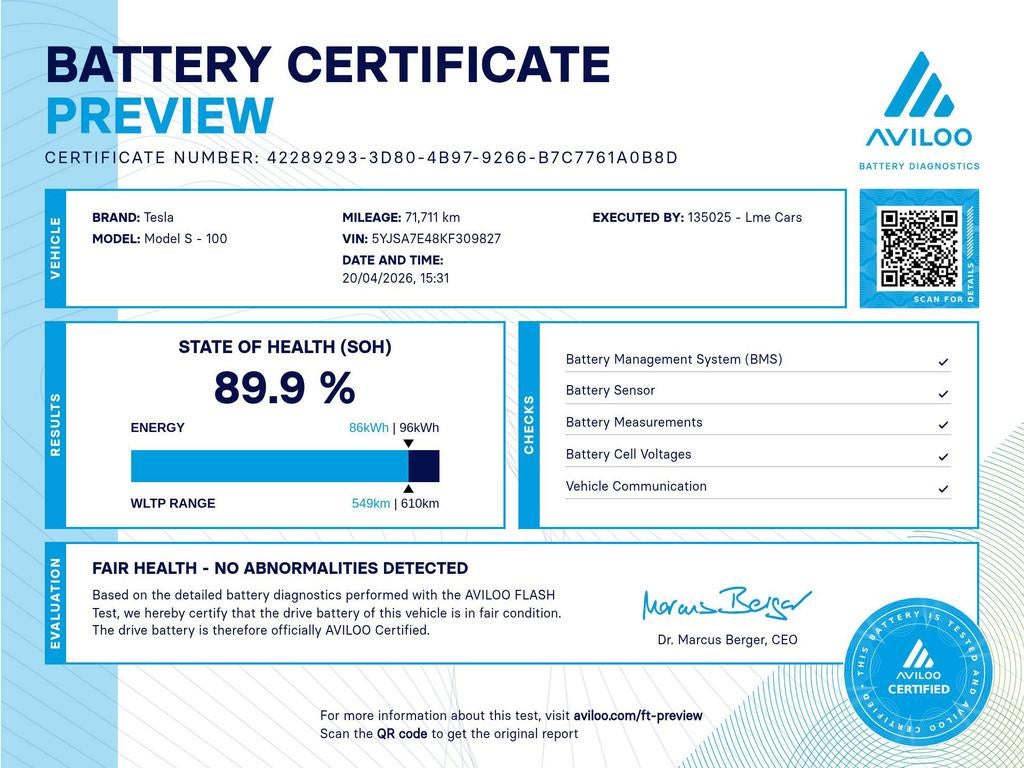Tesla MODEL S P100D PERFORMANCE|700PK| INRUIL MOGELIJK|, Auto's, Tesla, Model S, Wit, Leder, 1249 min