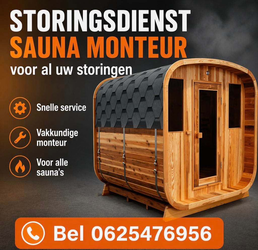 SaunaMonteur, Tuin en Terras, Tuinhuizen, Zo goed als nieuw, Schuur, Ophalen