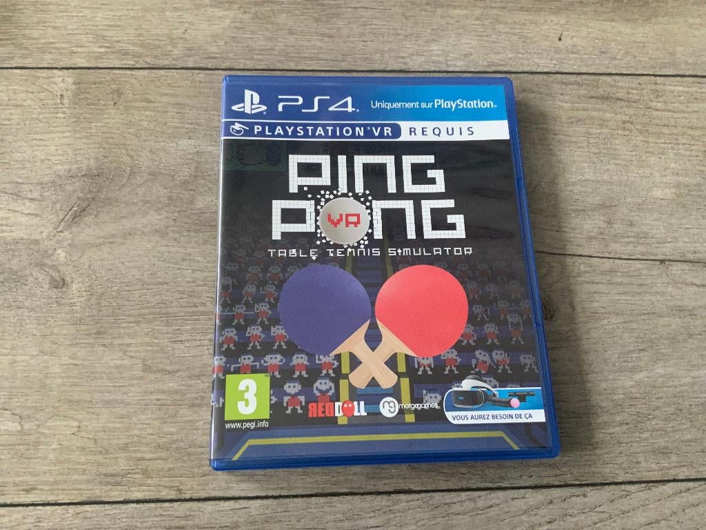 Playstation 4 - Ping Pong PSVR - VR PS4 PingPong, Spelcomputers en Games, Avontuur en Actie, Vanaf 18 jaar, 1 speler, Virtual Reality