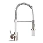 Chrome keukenmengkraan / keukenkraan met flexibele uitloop, Ophalen of Verzenden, Nieuw, Chroom, Kraan