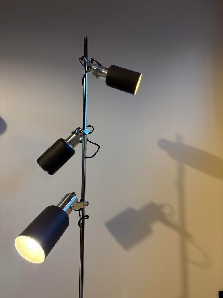 Anvia vintage vloerlamp met 3 spots, Ophalen, Anvia Gepo Raak Dijkstra, Almelo, Zo goed als nieuw