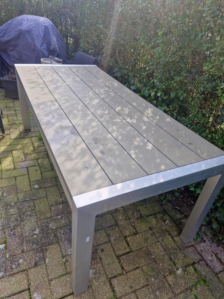 Tuintafel en stoelen, Ophalen, Gebruikt, Rechthoekig