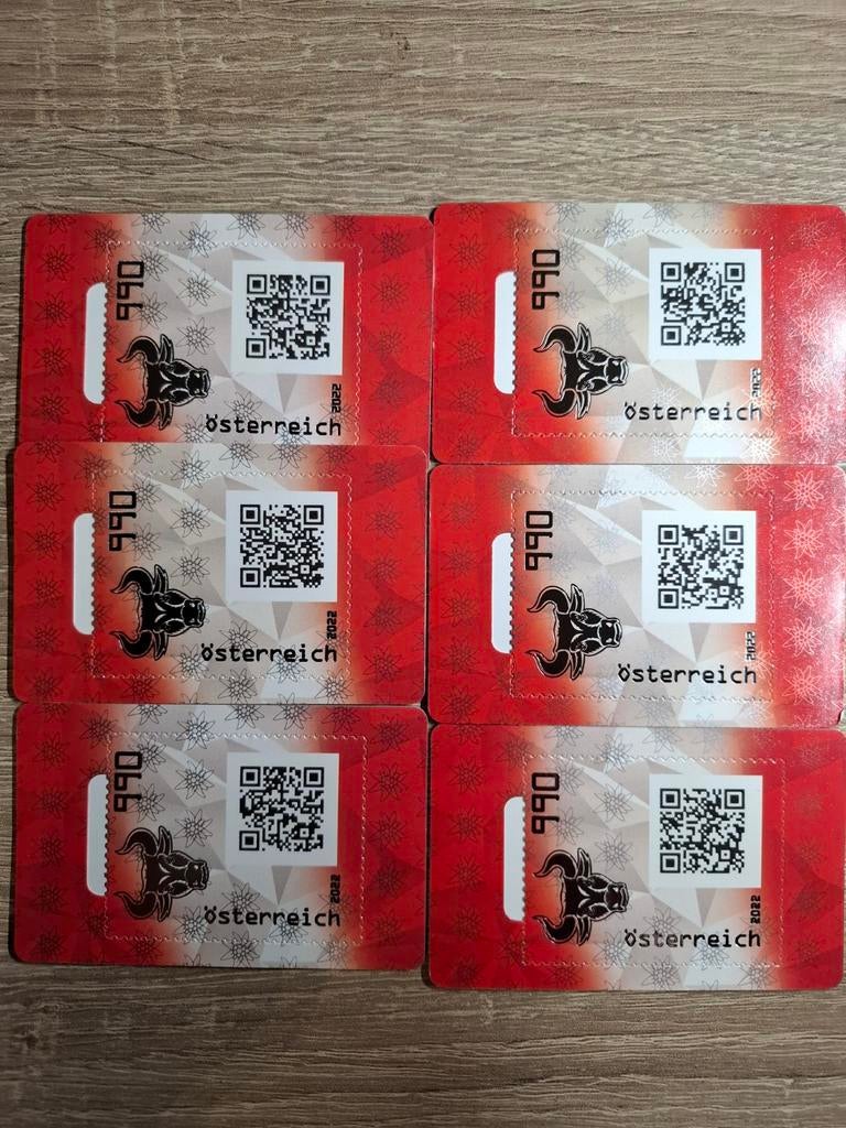 17x Cryptostamp Bull 2022 Nederland + Oostenrijk, Postzegels en Munten, Ophalen of Verzenden