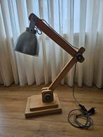 Nette houten bureaulamp | industrieel, Huis en Inrichting, Ophalen, Gebruikt, Minder dan 50 cm, Hout