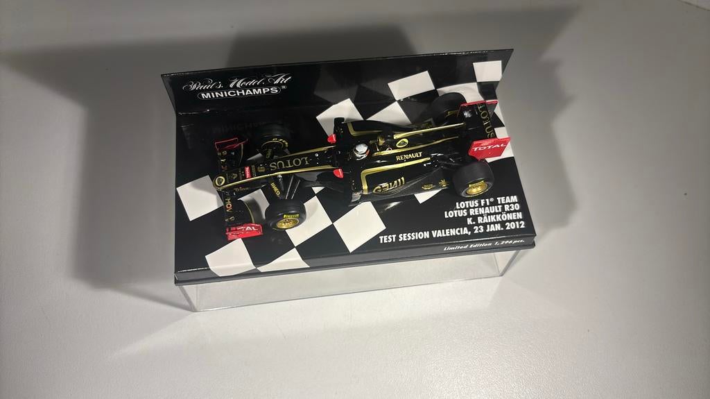 F1 lotus renault r30 k.raikkonen 2012 minichamps 1.43, Hobby en Vrije tijd, Modelauto's | 1:43, Auto, Ophalen of Verzenden, MiniChamps
