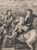 Grote Gravure slag bij Nijmegen 18 eeuw, Antiek en Kunst, Ophalen of Verzenden