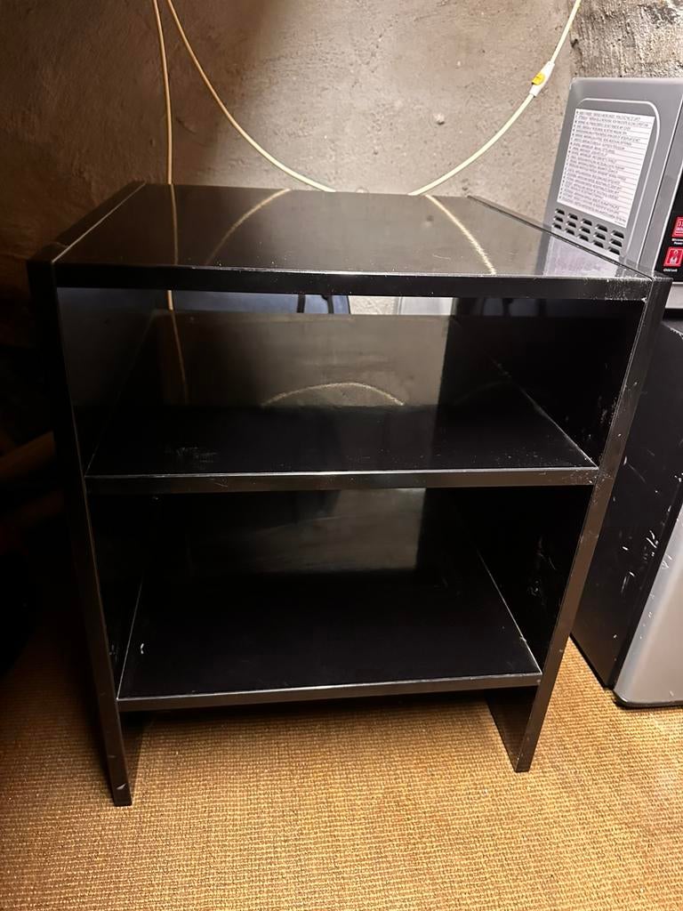 Tv meubel zwart hoogglans, Huis en Inrichting, Kasten | Televisiemeubels, Ophalen, Zo goed als nieuw, 25 tot 50 cm, Minder dan 100 cm