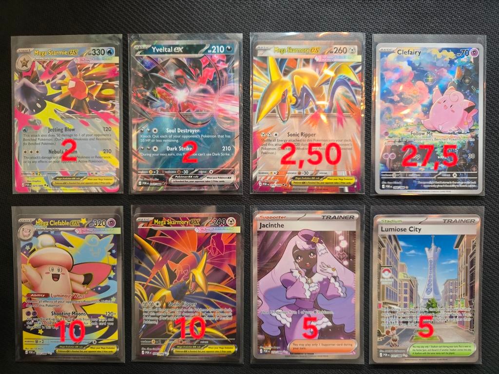Perfect order mega Clefairy lumiose city jacinthe skarmory, Verzenden