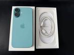 iPhone 16 256gb Teal Compleet + Garantie, IPhone 16, Zonder simlock, Zonder abonnement, Groen
