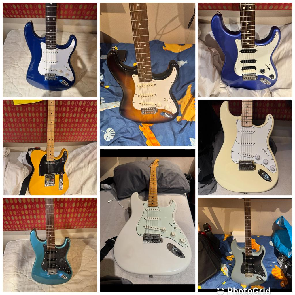 Squier & fender guitar collection, Ophalen, Zo goed als nieuw, Solid body, Fender