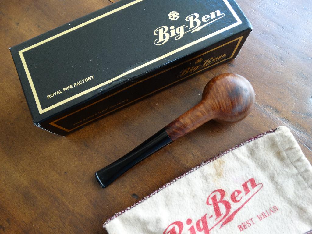 Big Ben pijp in doos en met etuitje, tabakspijp, Verzenden, Gebruikt, Gebruiksvoorwerp