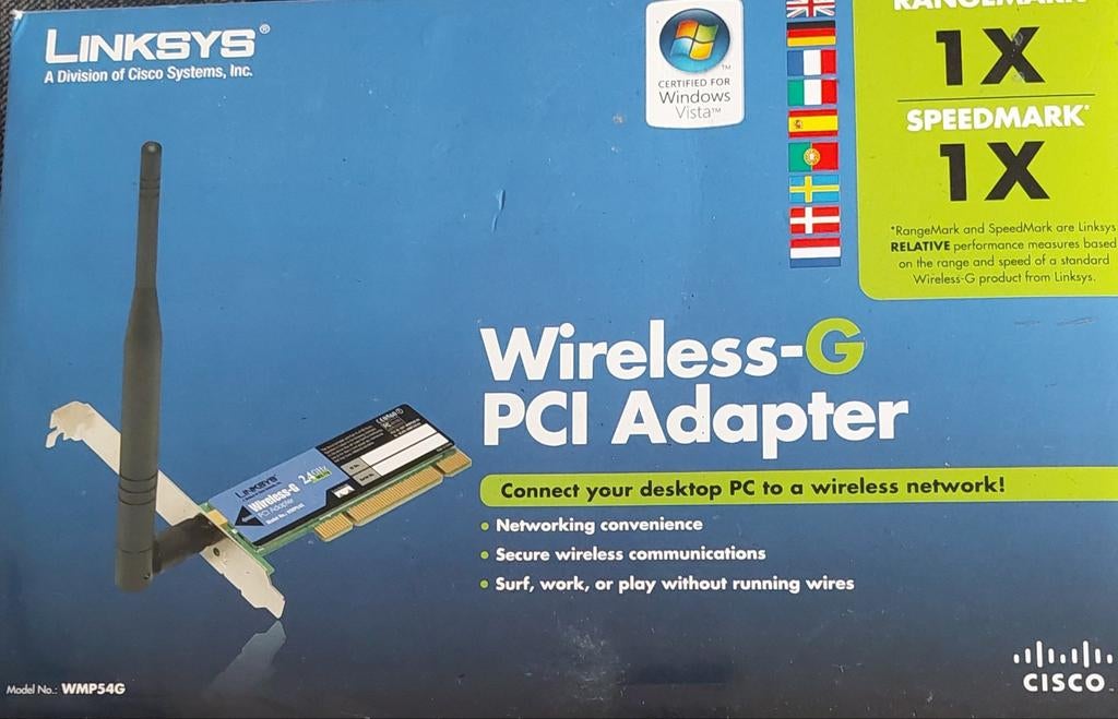 Linksys Wireless-G PCI Card 802.11g, Ophalen of Verzenden, Linksys