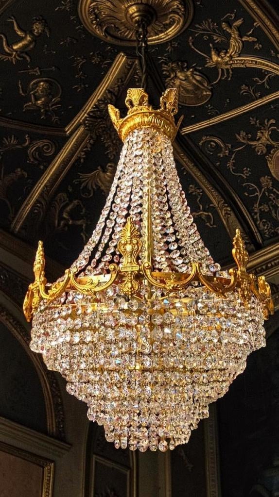 💢 Koninklijke Kristal Kroonluchter Lamp, Ophalen of Verzenden, Zo goed als nieuw