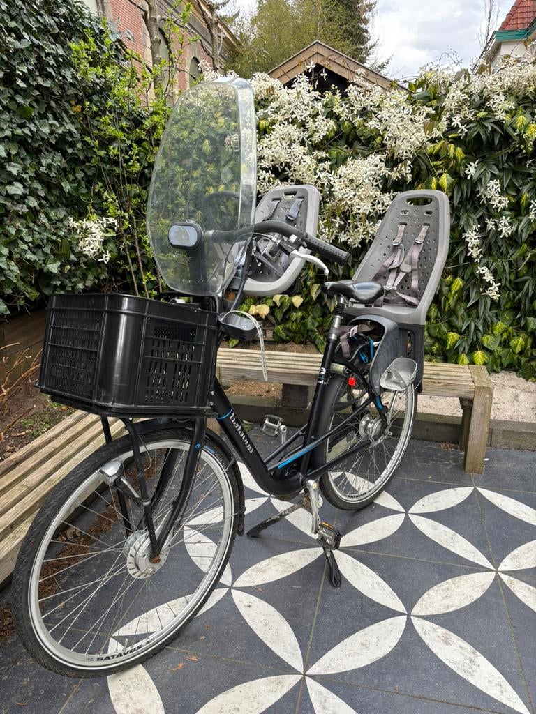 Moederfiets Batavus 26 inch, Fietsen en Brommers, Fietsen | Dames | Moederfietsen, Zo goed als nieuw, Batavus, 53 tot 56 cm, 2 zitjes