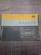 Opel Kadett Handleiding - Bediening, Veiligheid, Onderhoud, Ophalen of Verzenden