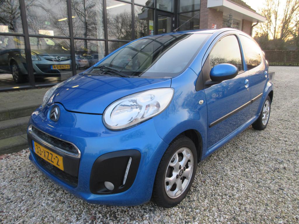 Citroën C1 Exclusive pdc leer airco (bj 2012), Auto's, Voorwielaandrijving, Euro 5, Gebruikt, Zwart