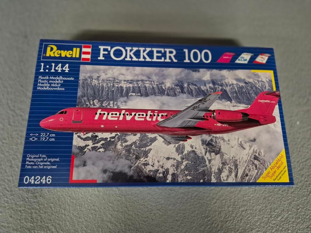 Revell 1/144 Fokker 100, 1:72 tot 1:144, Revell, Nieuw, Ophalen of Verzenden