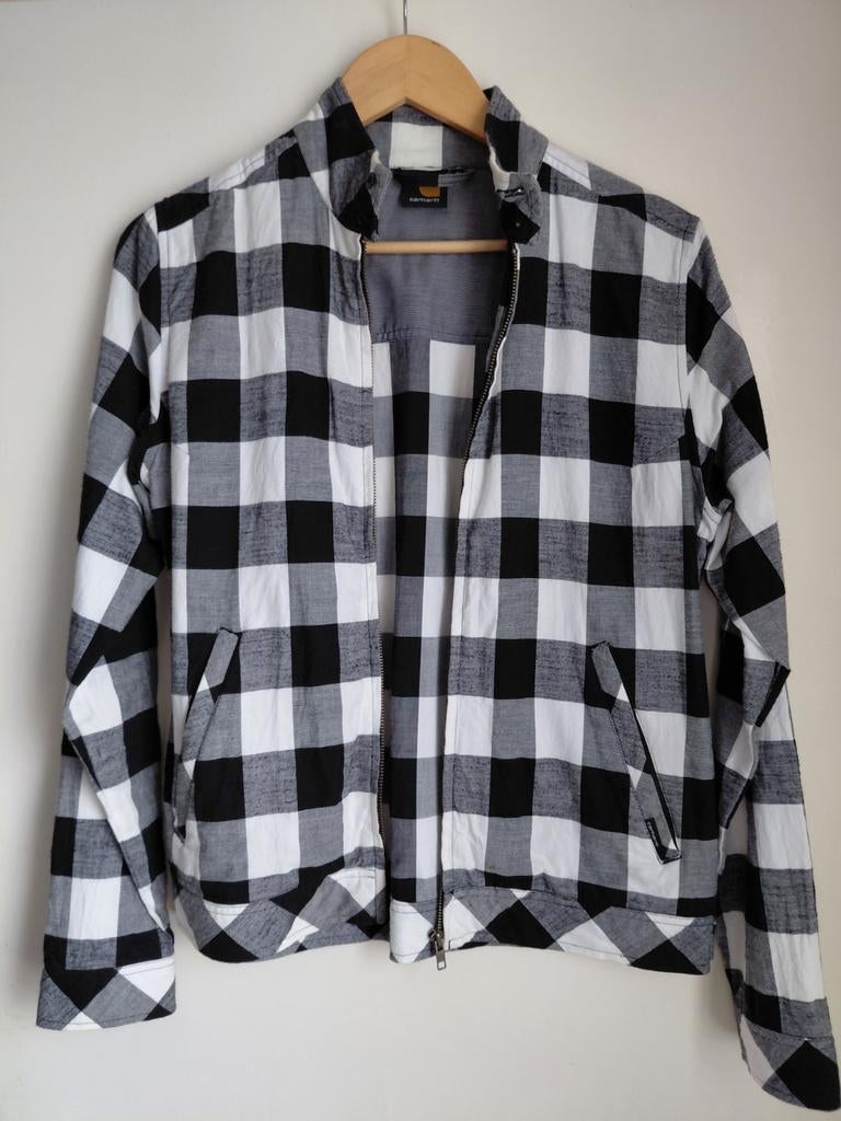 Nieuwe Carhartt jas maat M - Zwart/Wit geblokt, Maat 48/50 (M), Zwart, Carhartt, Nieuw