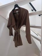 Humanoid jas suède 100%, Ophalen of Verzenden, Zo goed als nieuw, Maat 42/44 (L), Beige