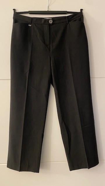 Donkergrijze broek met rechte pijpen 1, Kleding | Dames, Broeken en Pantalons, Maat 46/48 (XL) of groter, Ophalen of Verzenden