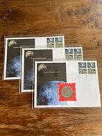 Numisbrief: Houston, the Eagle has landed! Set van 3., Ophalen of Verzenden, Overige landen, Losse munt