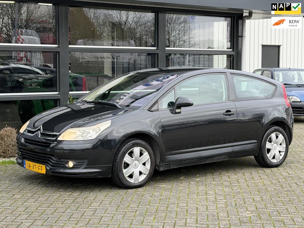 Citroen C4 Coupé 1.6-16V Image Airco NAP APK !, Auto's, Citroën, Voorwielaandrijving, Stof, Gebruikt, Zwart