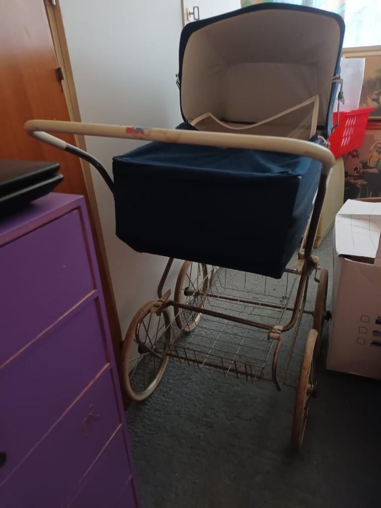 Vintage kinderwagen voor poppen, Ophalen, Gebruikt, Overige typen