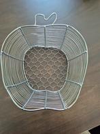 Appelvormige fruitmand van metaal - zgan, Huis en Inrichting, Woonaccessoires | Schalen en Manden, Overige materialen, Mand, Ophalen of Verzenden