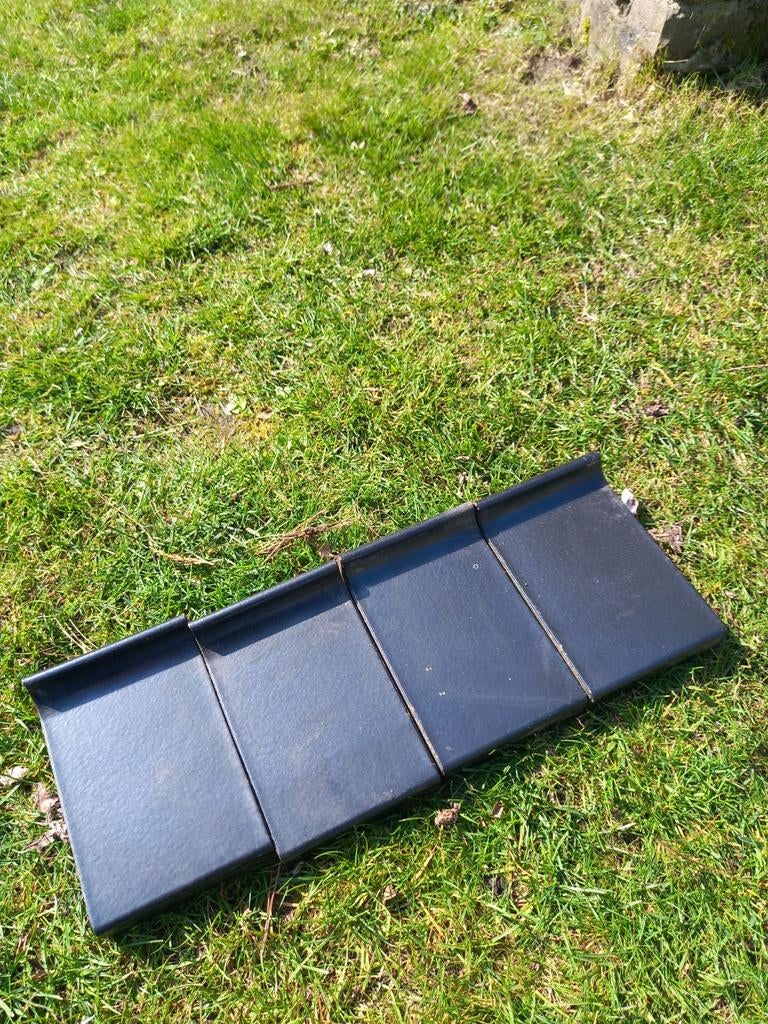 Vintage vensterbank tegels - Zwart keramiek, Ophalen, Gebruikt, Keramiek, Overige typen