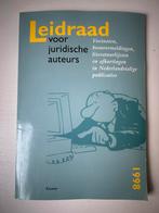 Leidraad voor juridische auteurs 1998, Ophalen of Verzenden, Gelezen, Sociale wetenschap