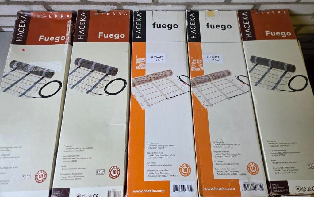 Fuego Badkamer / WC Vloerverwarming - Nieuw - Diverse maten!, Ophalen of Verzenden, Nieuw