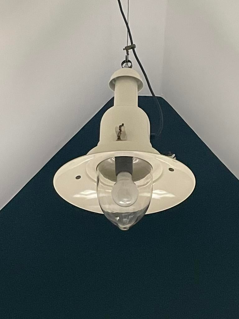 Hanglamp scheepslamp industriele stijl ecru 2 stuks, Huis en Inrichting, Ophalen of Verzenden, Zo goed als nieuw, Minder dan 50 cm