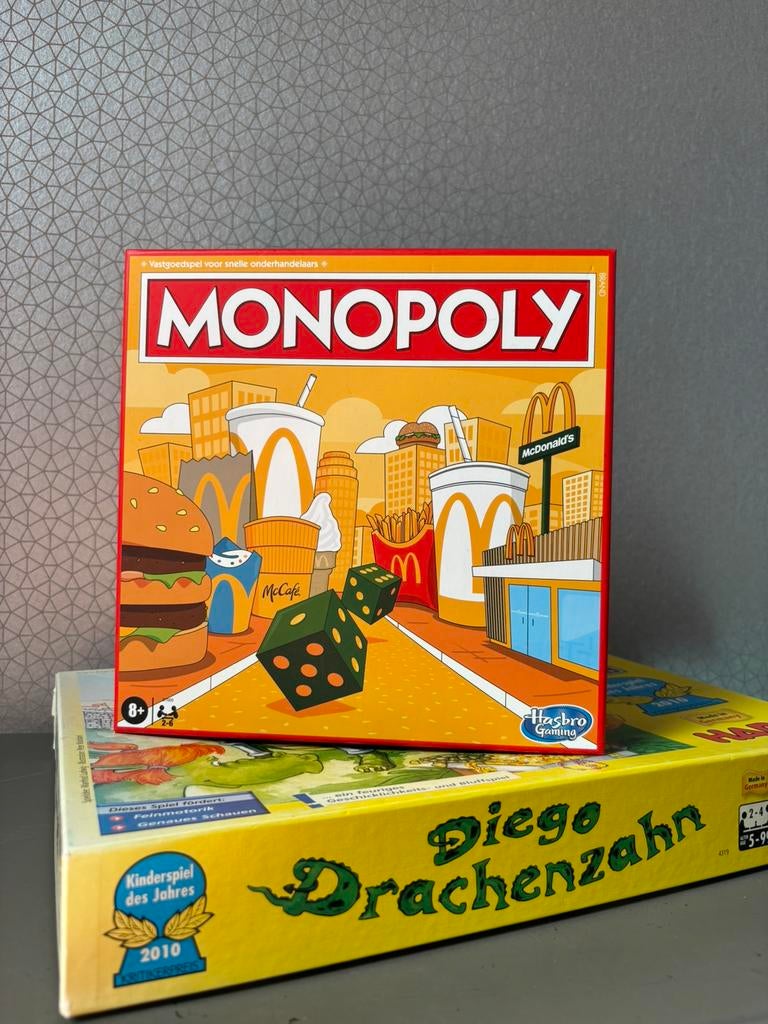 Bordspel, Monopoly Mac Donalds versie, Vijf spelers of meer, Verzenden, Zo goed als nieuw