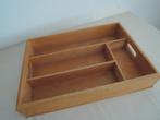 Ouderwetse houten bestekbak in prima staat, Ophalen of Verzenden, Zo goed als nieuw