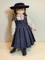 Vintage Porseleinen Pop met Hoed en Bril, Ophalen of Verzenden, Zo goed als nieuw, Overige typen