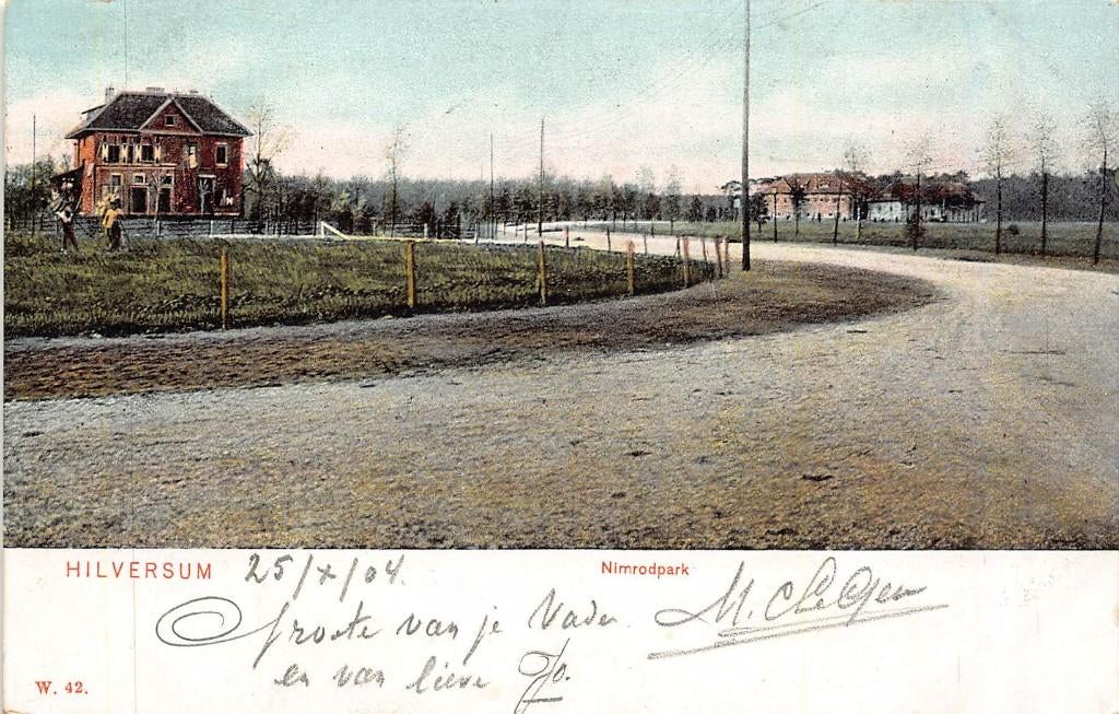 965 Hilversum - Nimrodpark 1904, Verzamelen, Ansichtkaarten | Nederland, Ophalen of Verzenden, Voor 1920, Gelopen, Noord-Holland
