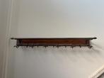 Wandkapstok hout en messing, Huis en Inrichting, Woonaccessoires | Kapstokken, Gebruikt, 100 tot 150 cm, Hout, Ophalen