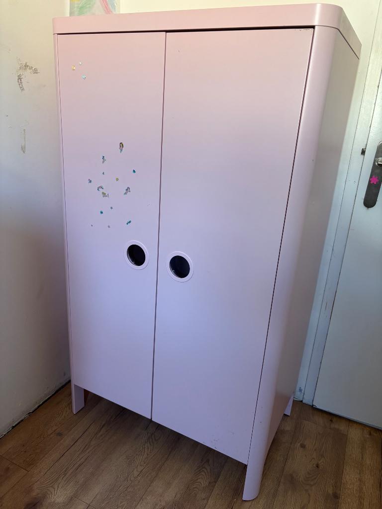 IKEA Busunge roze kledingkast, Ophalen, Gebruikt, Kast, 50 tot 70 cm