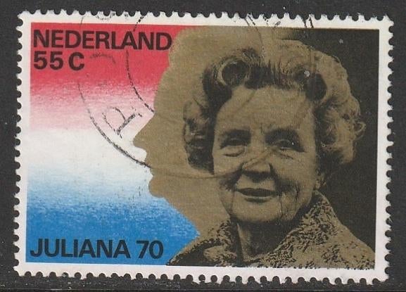 Nederland 1979 1174 Koningin 70 jaar, Gest, Postzegels en Munten, Ophalen of Verzenden, Na 1940, Gestempeld
