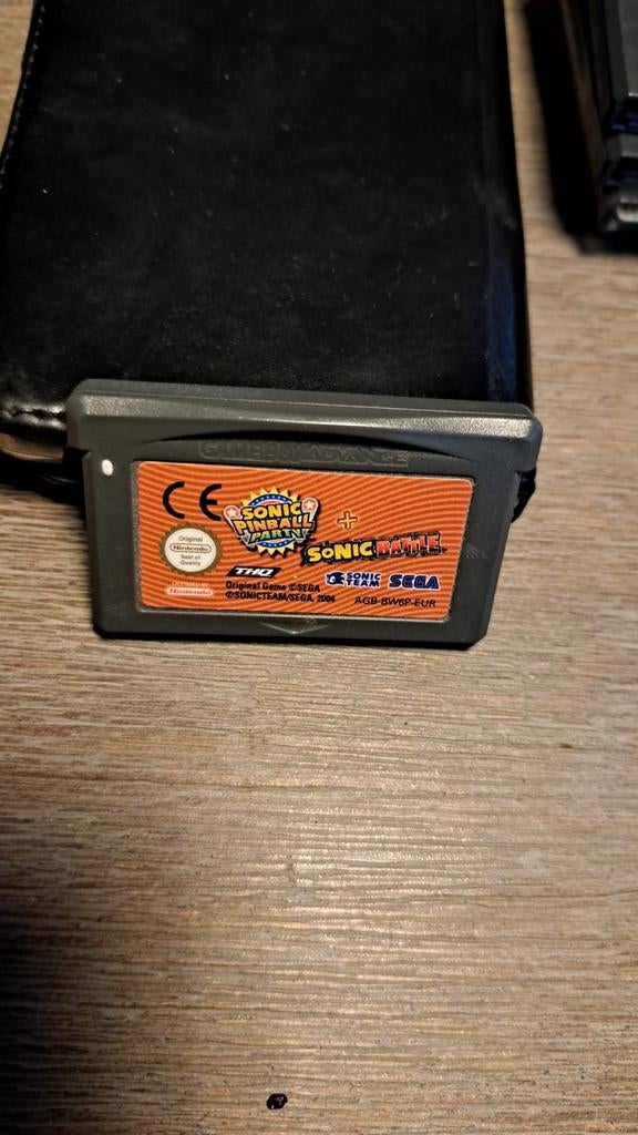 Sonic Pinball Party + Sonic Battle Game Boy Advance, Spelcomputers en Games, Games | Nintendo Game Boy, 1 speler, Ophalen of Verzenden