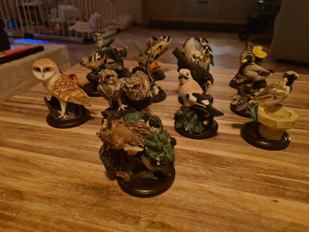 Gevederde vrienden vogel beeldjes/miniaturen, Verzamelen, Beelden en Beeldjes, Ophalen of Verzenden