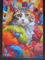 Cherry Pazzi puzzel - Kat met bollen wol  - 500 st., Ophalen of Verzenden, 500 t/m 1500 stukjes, Zo goed als nieuw, Legpuzzel