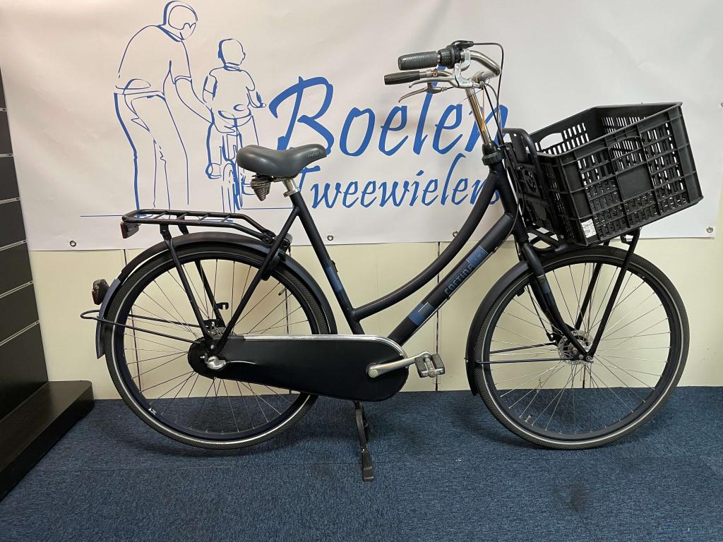 Cortina U4 28/61 Transportfiets Blauw Dames 3v 61cm Blauw, Versnellingen, 56 cm of meer, Zo goed als nieuw, Cortina