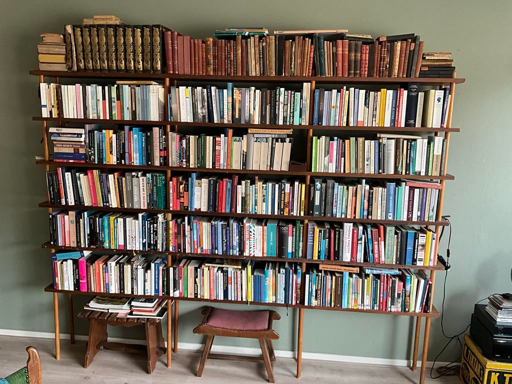 Stokkies systeem - Spijlen (jaren '60), Met plank(en), Minder dan 50 cm, Gebruikt, Ophalen of Verzenden