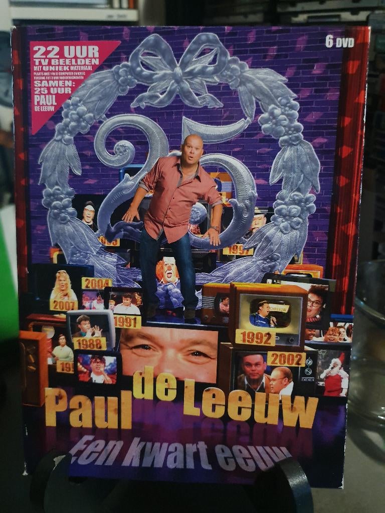 6 DVD Box - Paul De Leeuw Een Kwart Eeuw, Alle leeftijden, Ophalen, Zo goed als nieuw, Stand-up of Theatershow