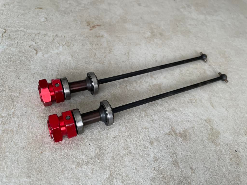 Arrma Kraton/Outcast 8s EXB aandrijfassen+wheel hex/nut, Ophalen of Verzenden, Zo goed als nieuw, Overige schalen, Onderdeel