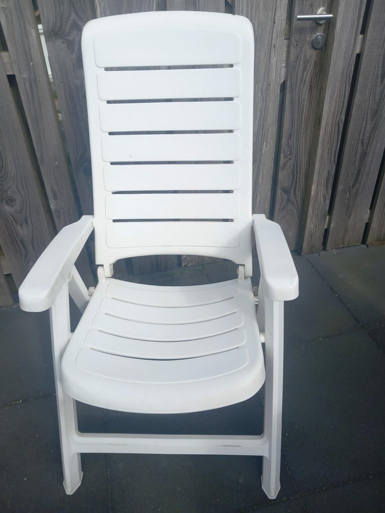 Tuinstoel, Tuin en Terras, Ophalen, Gebruikt, Kunststof, Verstelbaar