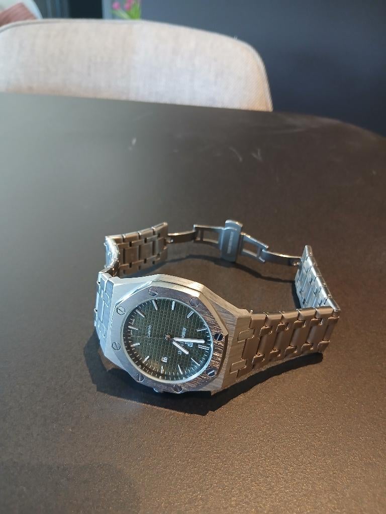 Audemars Piguet ROYAL OAK AP, Sieraden, Tassen en Uiterlijk, Horloges | Heren, Overige merken, Staal, Staal, Polshorloge