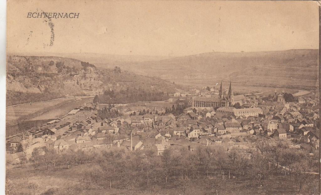 Luxemburg - Echternach, Verzenden, 1920 tot 1940, Gelopen, België en Luxemburg